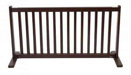 Free Standing Pet Gate - Large-Mahogany