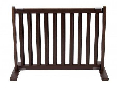 Free Standing Pet Gate - Small-Mahogany
