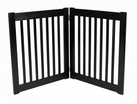Two Panel EZ Pet Gate - Small-Black