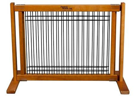 Wood and Wire Pet Gate - Small-Artisan Bronze