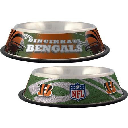Cincinnati Bengals Stainless Dog Bowl