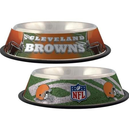 Cleveland Browns Stainless Dog Bowl