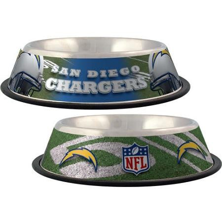 San Diego Chargers Stainless Dog Bowl