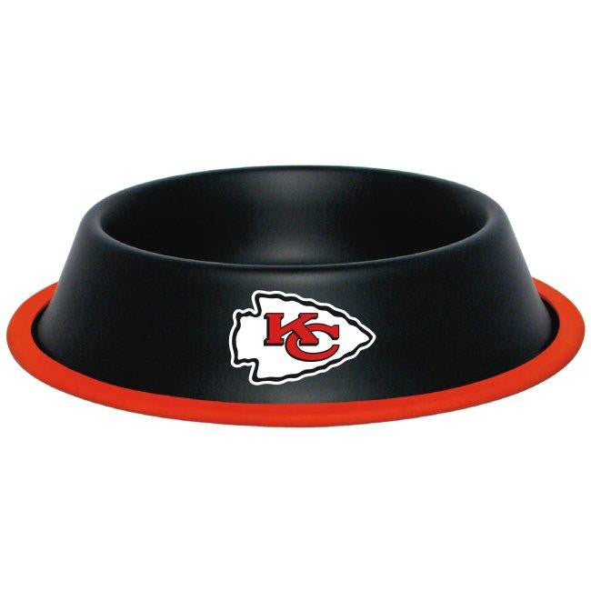 Kansas City Chiefs Stainless Dog Bowl