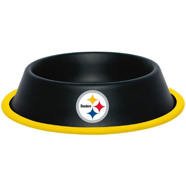 Pittsburgh Steelers Stainless Dog Bowl