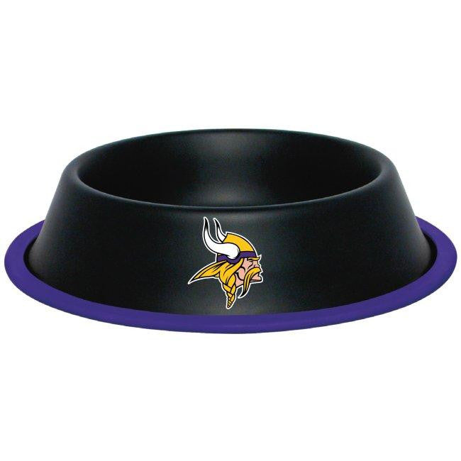 Minnesota Vikings Stainless Dog Bowl
