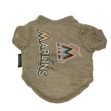 Miami Marlins Dog Tee Shirt - Medium