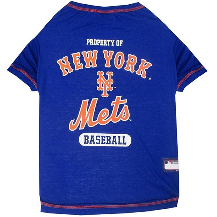 New York Mets Dog Tee Shirt - Medium