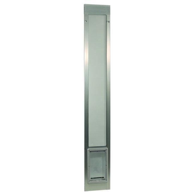 Fast Fit Pet Patio Door - Medium-Silver Frame 75" to 77 3-4"