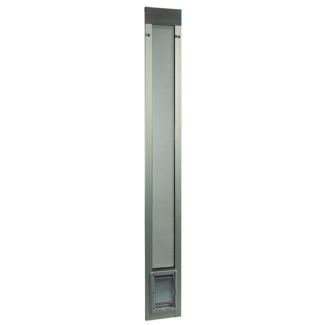 Fast Fit Pet Patio Door - Small-Silver Frame 75" to 77 3-4"