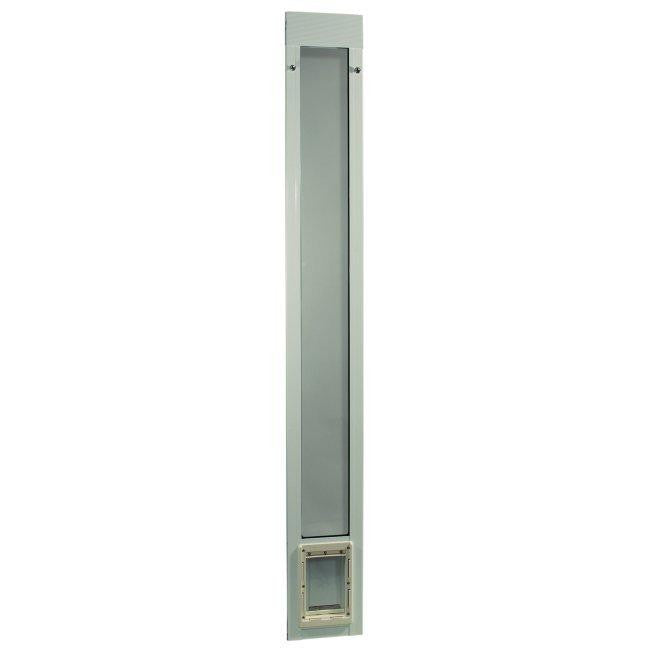 Fast Fit Pet Patio Door - Small-White Frame 75" to 77 3-4"
