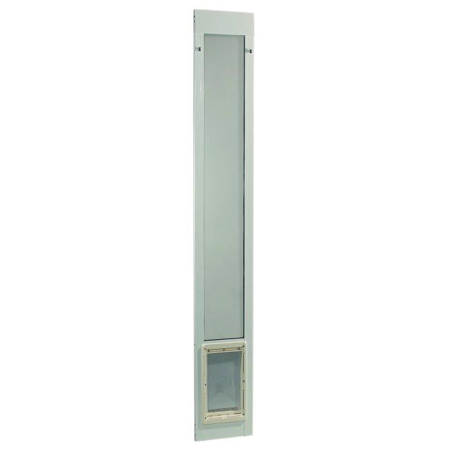 Fast Fit Pet Patio Door - Medium-White Frame 77 5-8" to 80 3-8"