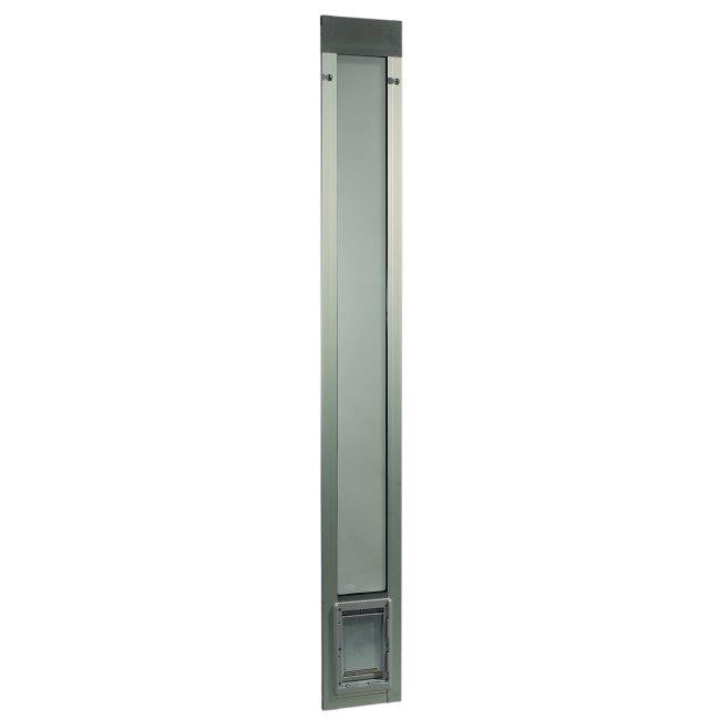Fast Fit Pet Patio Door - Small-Silver Frame 77 5-8" to 80 3-8"