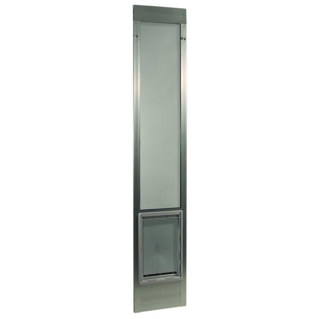 Fast Fit Pet Patio Door - Extra Large-Silver Frame 77 5-8" to 80 3-8"