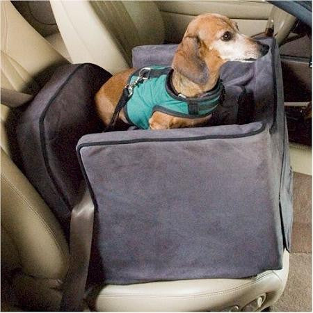 Luxury Lookout II Dog Car Seat - Small-Saddle-Butter