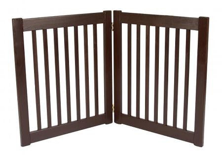 Two Panel EZ Pet Gate - Small-Mahogany
