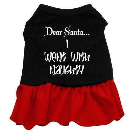 Went With Naughty Dog Dress - Black with Red-Medium
