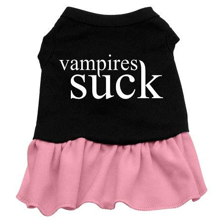 Vampires Suck Dog Dress - Red XL