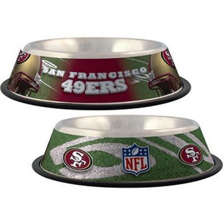San Francisco 49ers Stainless Dog Bowl