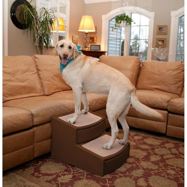 Easy Step II Extra Wide Pet Stairs - Chocolate