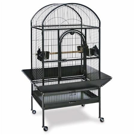 Medium Dometop Parrot Cage - Black