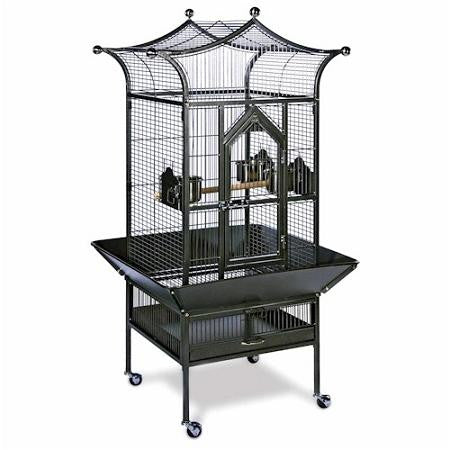 Small Royalty Bird Cage - Black