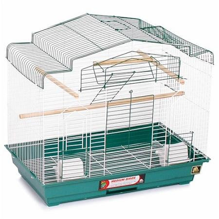 Barn Style Bird Cage - Green