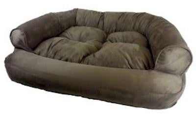 Overstuffed Luxury Pet Sofa - Small-Saddle