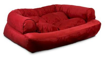 Overstuffed Luxury Pet Sofa - Large-Hot Fudge