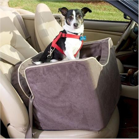 Luxury Lookout I Dog Car Seat - Medium-Hot Fudge-Cafe