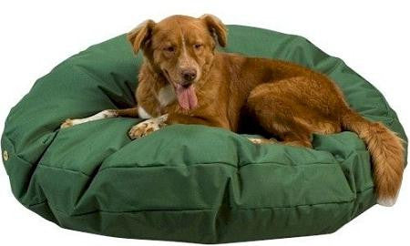 Waterproof Lounger Pet Bed - Round - Small - Green