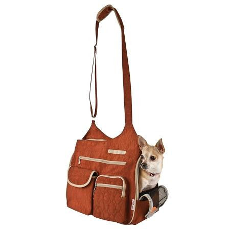 Kelsey Cross Body PetCarrier - Rust