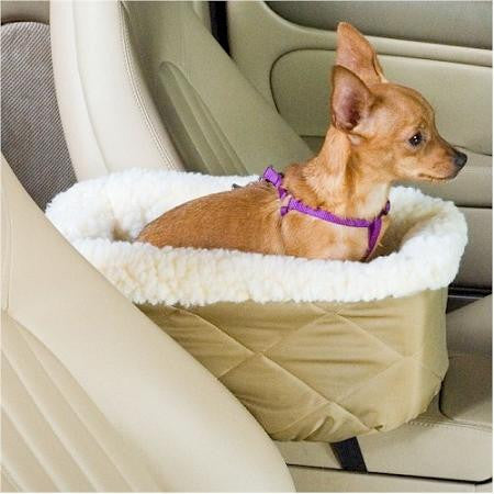 Console Lookout Dog Car Seat - Large-Black Quilt