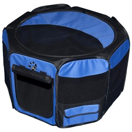 Travel Lite Soft-Sided Pet Pen - Small-Ocean Blue