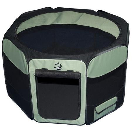 Travel Lite Soft-Sided Pet Pen - Medium-Sage